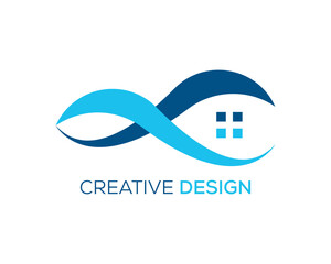 Vector real estate logo design concept 