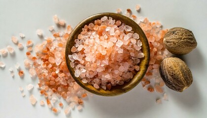 Fototapeta na wymiar Himalayan salt in a bowl