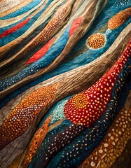 aboriginal dot art texture, pattern, design, Australia, native people