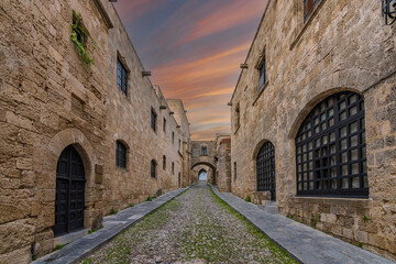The Street of the Knights in Rhodes Island