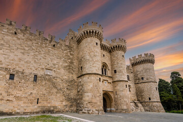 The Palace of the Grand Master of the Knights of Rhodes  - obrazy, fototapety, plakaty