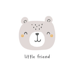 cute baby bear, forest animal