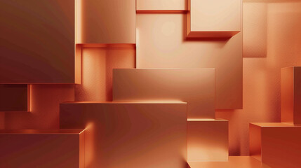 bronze color abstract shape background presentation design. PowerPoint and Business background.