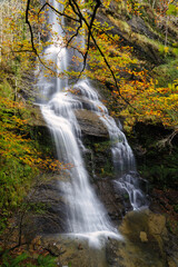 Fototapeta na wymiar Uguna waterfalln in autumn