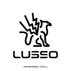 Abstract line logo vector illustration