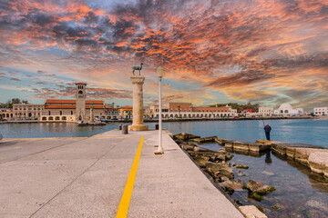 The Gate of Marina in Rhodes Island