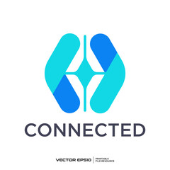 Abstract technology logo vector illustration