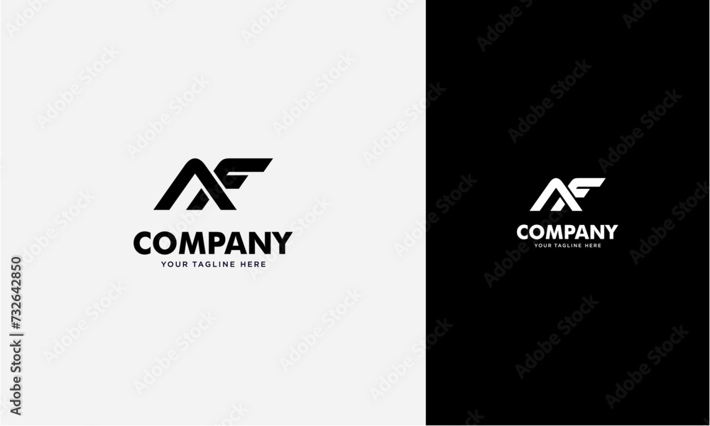 Poster af initial logo concept monogram,logo template designed to make your logo process easy and approacha