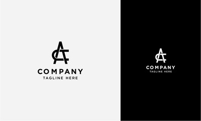 AC or CA initial logo concept monogram,logo template designed to make your logo process easy and approachable. All colors and text can be modified - obrazy, fototapety, plakaty