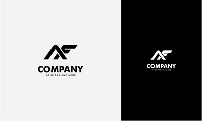 AF initial logo concept monogram,logo template designed to make your logo process easy and approachable. All colors and text can be modified - obrazy, fototapety, plakaty