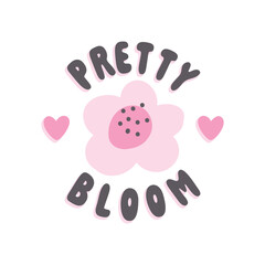 kids cute typography vector print