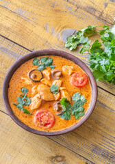 Bowl of red curry
