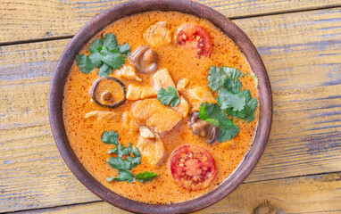 Bowl of red curry