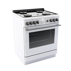 Electric stove isolated on white or transparent background