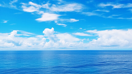 Ocean view with blue sky