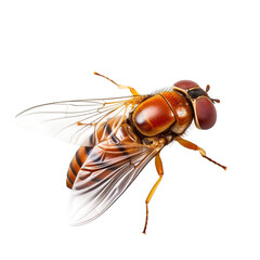 Fruit fly isolated on white or transparent background