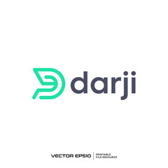 Letter D logo vector illustration