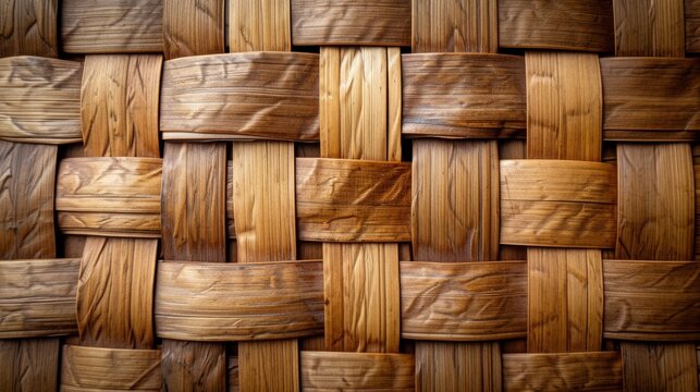 Bamboo weaving texture background