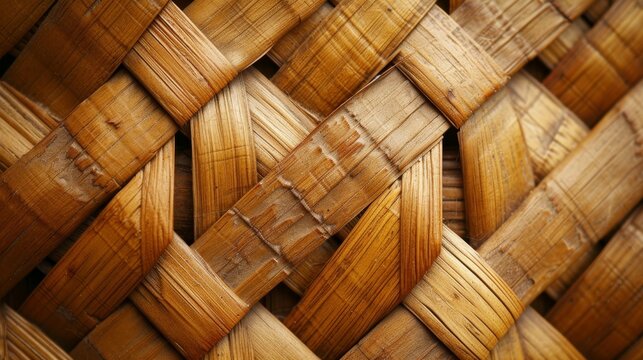 Bamboo weaving texture background