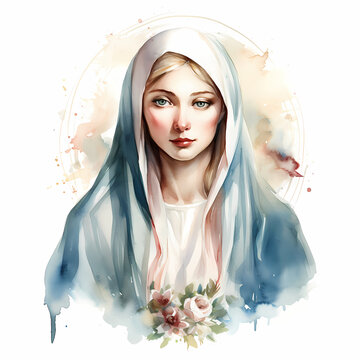 recommend clip art: Our Lady Virgin Mary Mother of Jesus, Holy Mary, madonna, vector illustration, black on white background, printable, suitable for logo, sign, tattoo, laser cutting, sticker and other print on demand.