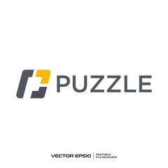 Initial P logo vector illustration