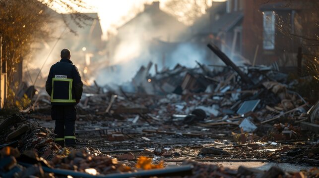Rescue service assorted debris  