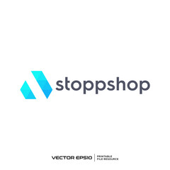 Abstract A pixel logo vector illustration