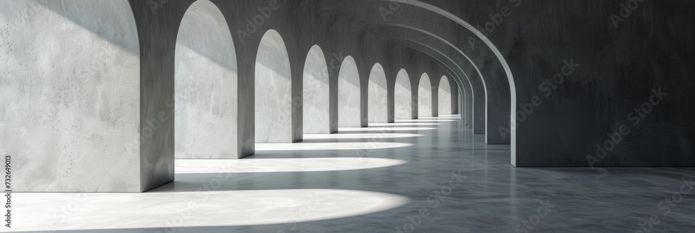 Poster architectural lines and shadows generative ai