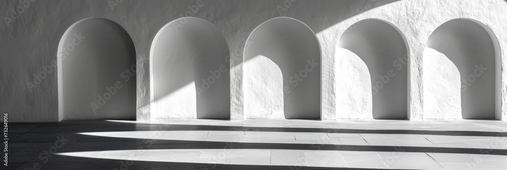 Poster architectural lines and shadows generative ai