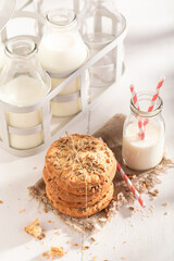 Sweet sunflower seed cookies as a breakfast snack.