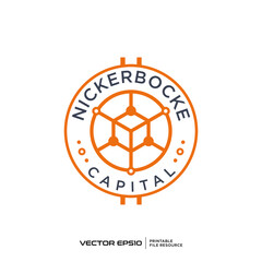 Emblem business logo vector illustration