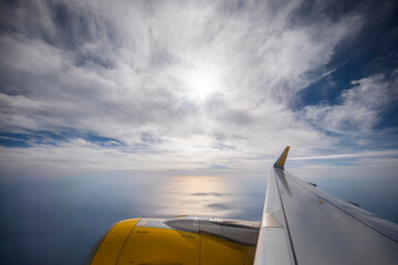 vista des de la ventanilla del avión