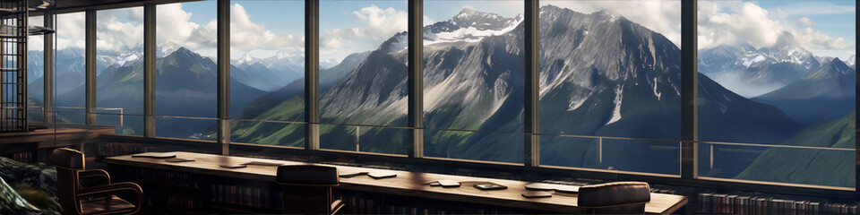 sunset in the mountains