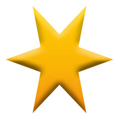 Obraz premium Yellow star. Customer rating feedback, rang, rating, achievements and decor concept. 3d vector icon. Cartoon minimal style