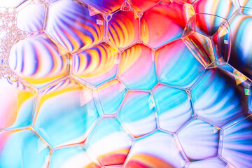 Water bubbles abstract colorful background - obrazy, fototapety, plakaty
