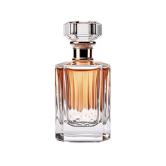 Perfume bottle on white or transparent background