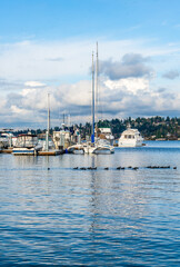 Fototapeta premium Seattle Lake Marina 3