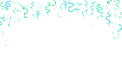 Blue and green confetti falling celebration, event, birthday, holiday, carnival, anniversary, party