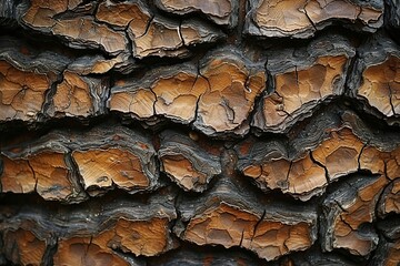Details of the wood grain on the tree