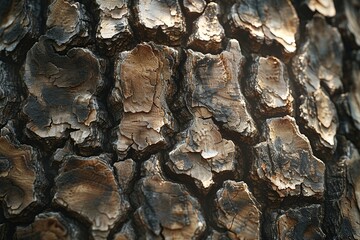 Details of the wood grain on the tree