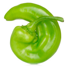 green pepper isolated on white background
