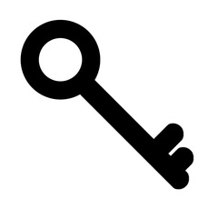 vintage key with keyhole symbol transparent, vintage Key silhouette of security symbol vector lock safe icon png file