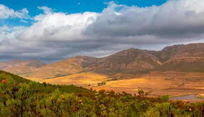 Fototapeten Langkloof valley, near Avontuur, form the Potjiesberg Pass, Western Cape. © Adrian