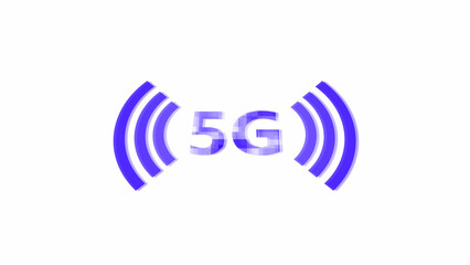5G Wireless connection icon . 