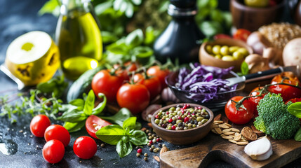salad with olives