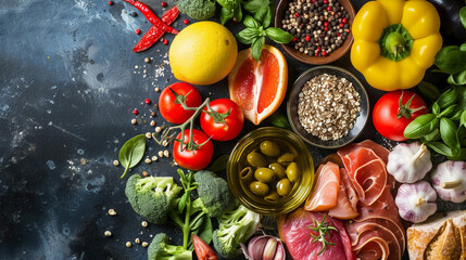 vegetables on a wooden table