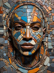 Mosaic gods illustration