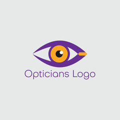eyes optical logo design vector