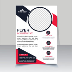 Flyer Corporate Template Design, graphic elements, Template Design, abstract business flyer, layout, A4 flyer design template.
