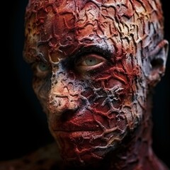 zombie skin disease spreads rapidly,leaving its victims with a pallid complexion grotesque lesions that mar their once-human appearance.the infection progresses,the skin becomes increasingly necrotic.